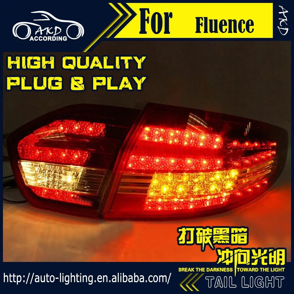 АКД стайлинга автомобилей хвост лампа для Renault Fluence светильник s SM3 светодиодный