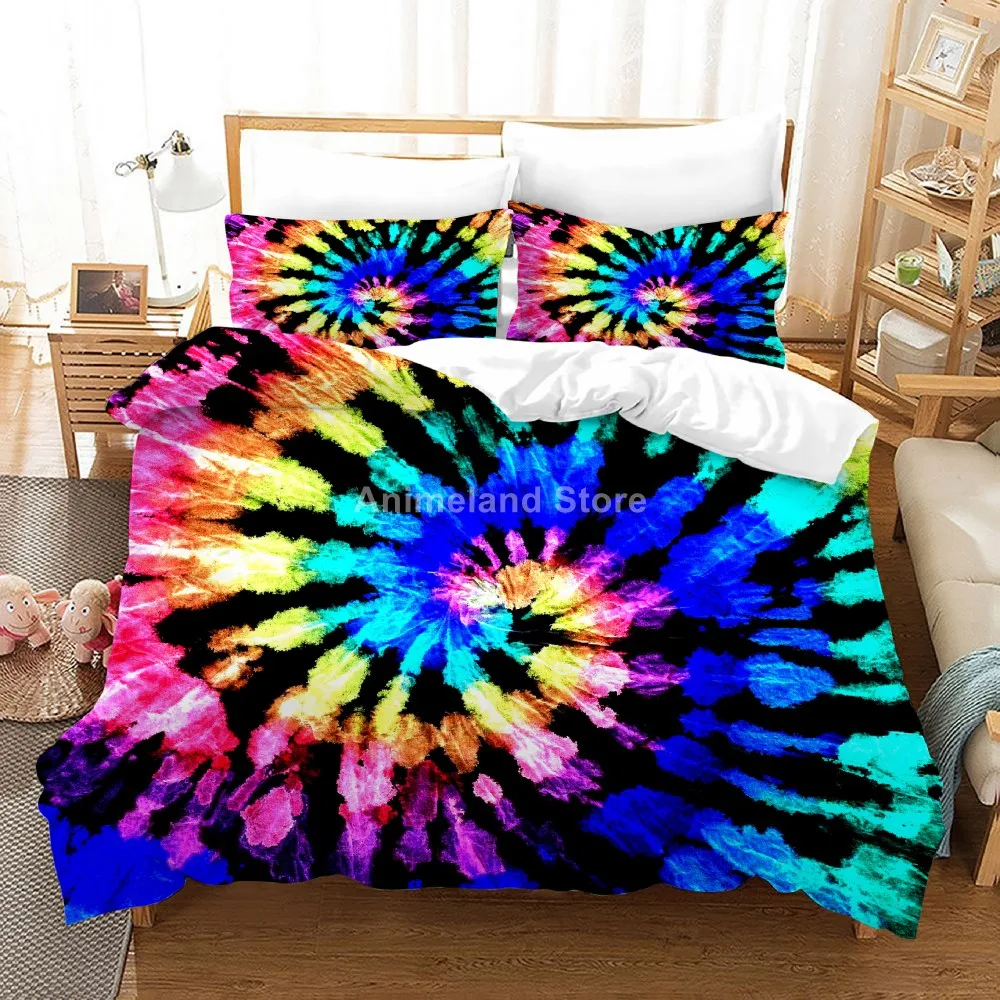 

2021 New Bandhnu Colorful 3D Printed Fashion Comforter Bedding Set Queen King Single Full Size Duvet Cover Sets Bedroom Luxury