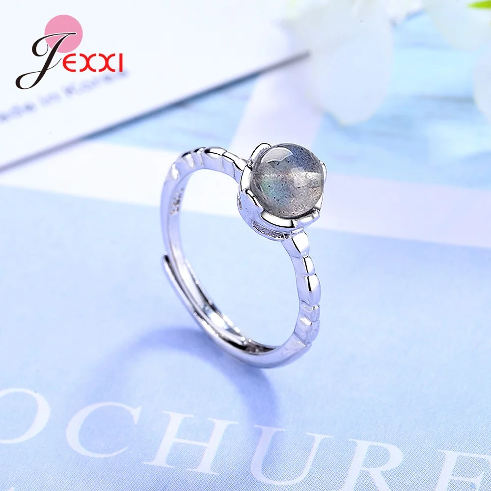 

Super Nice Women Fashion Jewelry Genuine 925 Sterling Silver Adjustable Rings For Girls Birthday Anniversary Gift Fast Shipping