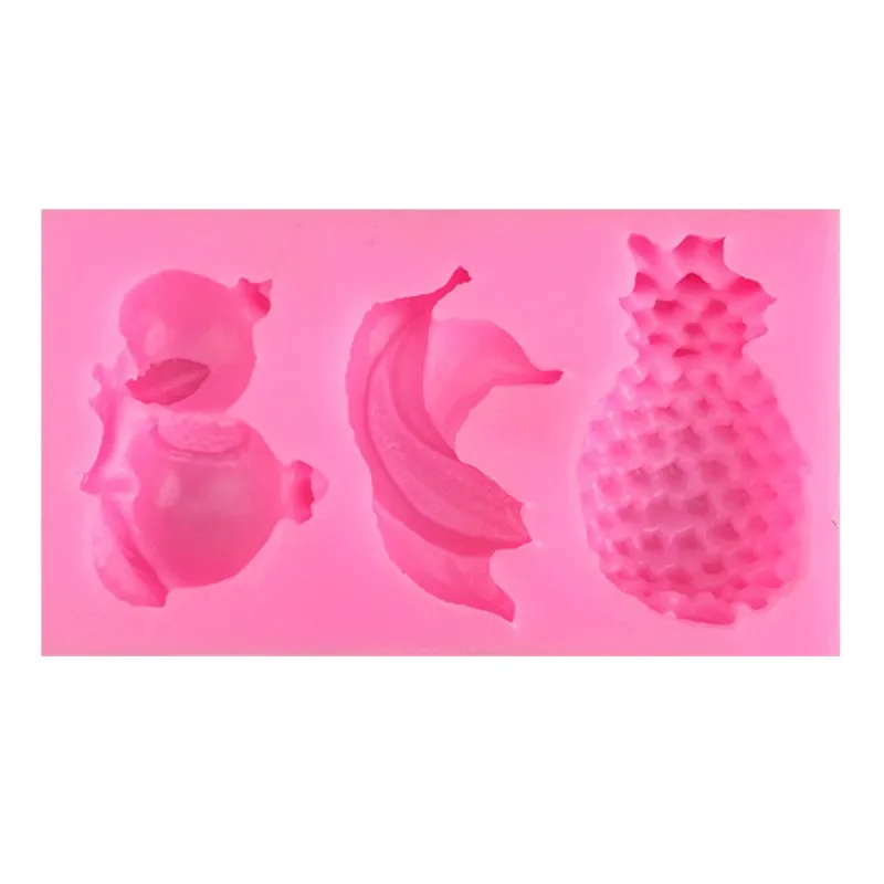 Фруктовый гранат банан форма ананаса силикагель Форма кухонный инструмент для