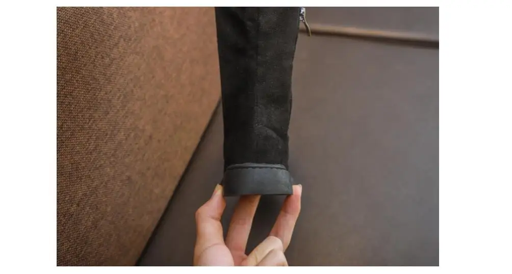 YWPENGCAI Autumn Winter Kids Warm Thick Fur High Boots For Girl Flock PU Leather Girls Boots Size 26-36