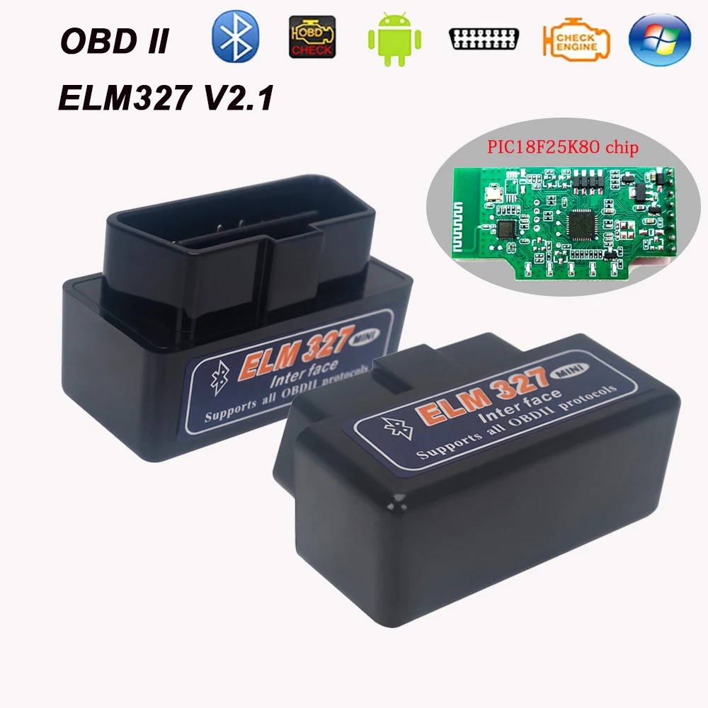 ELM327 V2.1 Bluetooth ODB2 OBDII протоколы для Toyota Camry 2.0A 2004 2.4A 2005/Corolla Altis 1.6A 2005 Super Mini ELM 327 |