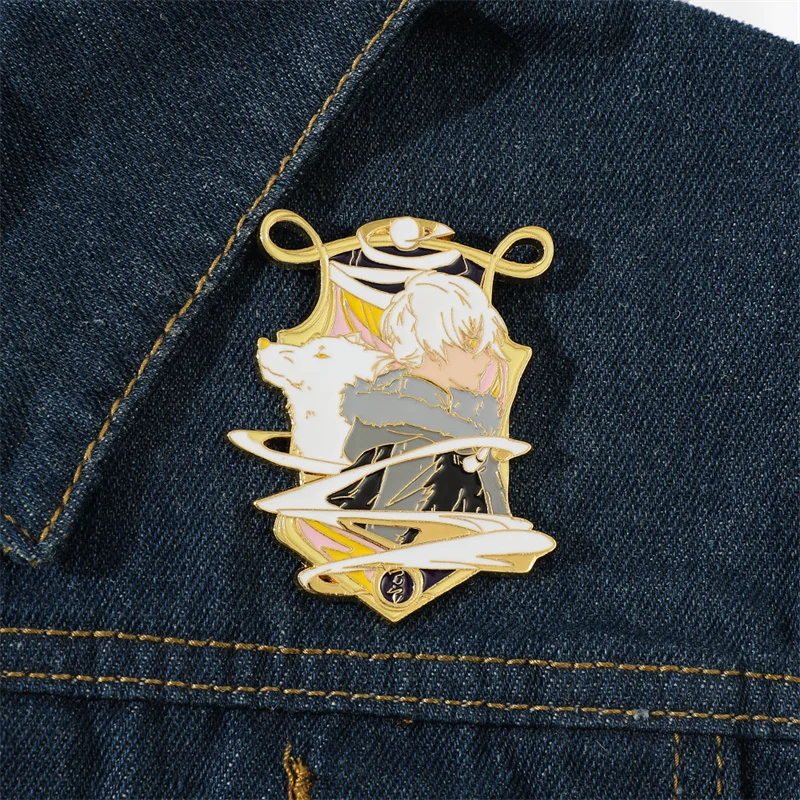 Anime To Your Eternity Metal Badge Figure Brooch Pin Men and Women Trend Souvenir Costume Prop Decoration Christmas Gift