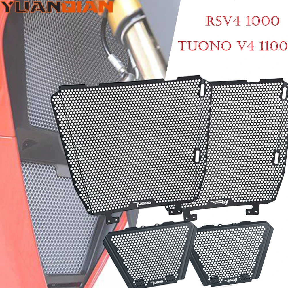 

For Aprilia RSV4 1000 Tuono V4 Motorcycle Radiator Grille Guard Cover oil cooler Cover TuonoV4 1100 RSV4 1000 RF RR Factory APRC