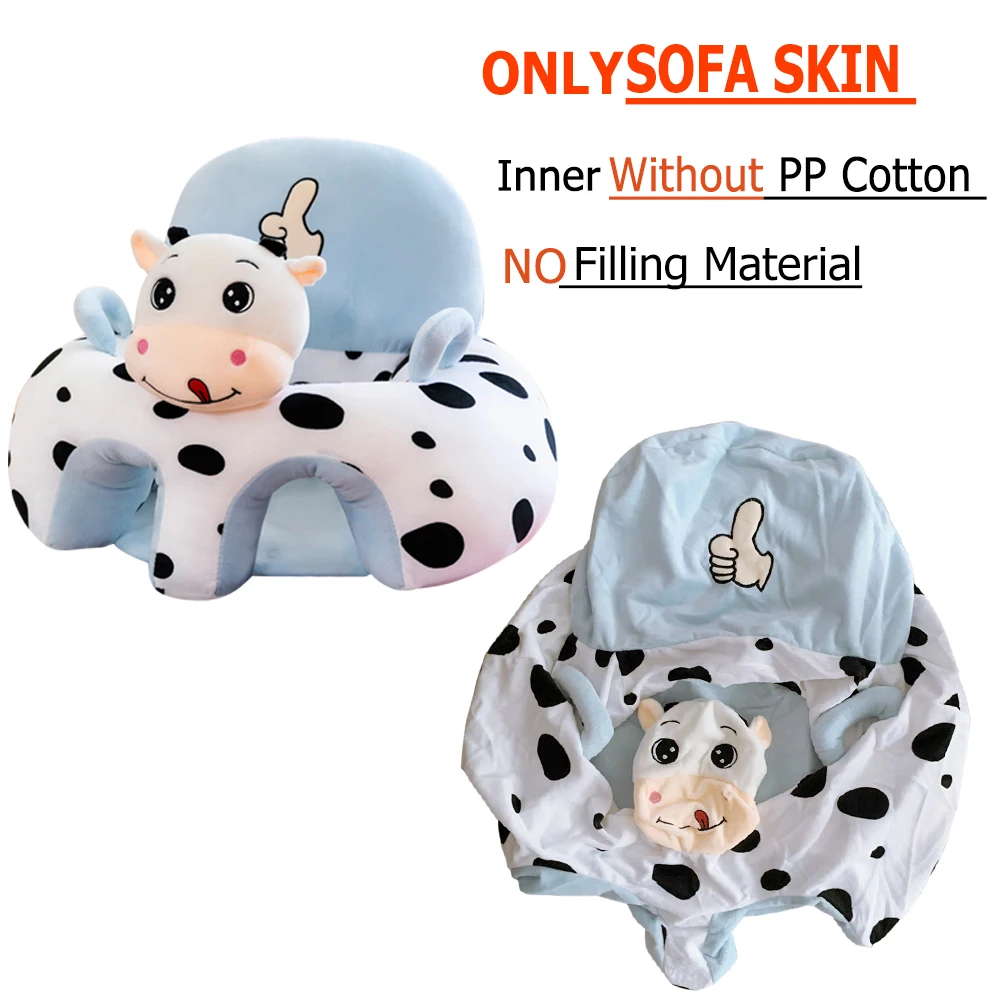 

Baby Sofa Support Seat Cover Cartoon Animal Plush Learning To Sit Chair Cradle Children Baby Feeding Portable Seat Soft Cushion