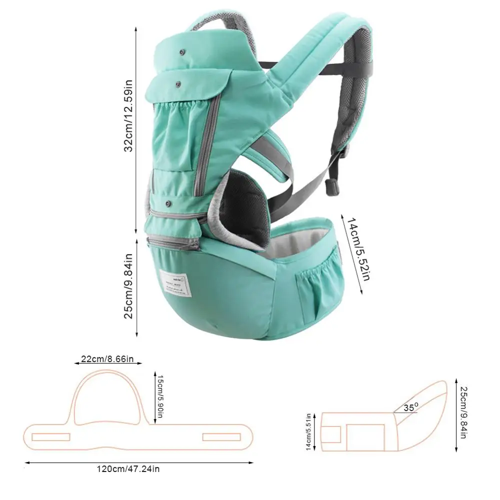 

Baby Carrier Soft Sling All Carry with Hip Seat 360 Positions Award-Winning Ergonomic Child and Newborn Seats