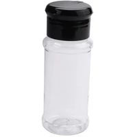 20pcsset 100ml spice salt pepper shakers black seasoning jar can pepper bottle barbecue condiment kitchen gadget tool