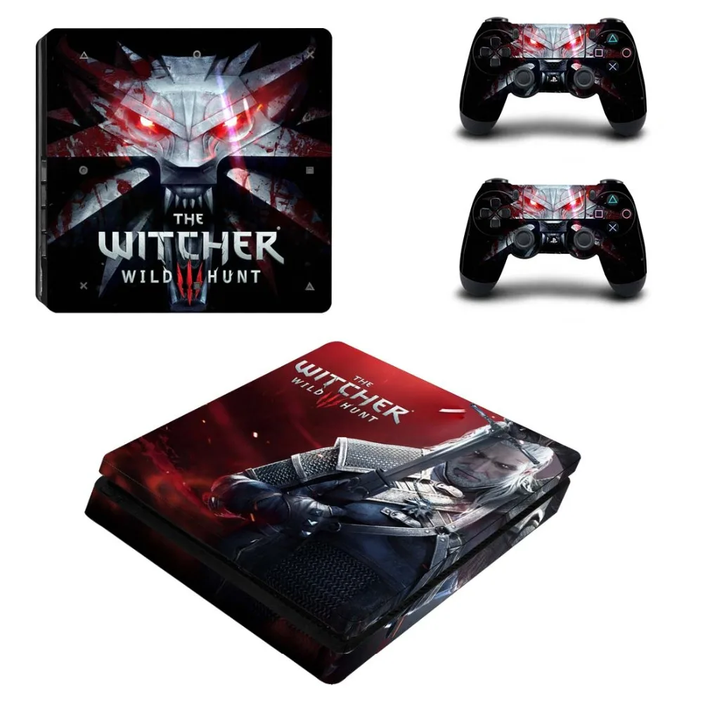 Wild Hunter полная лицевая панель PS4 тонкая кожа Виниловая наклейка, стикер для Playstation 4 консоль и контроллер PS4 наклейка