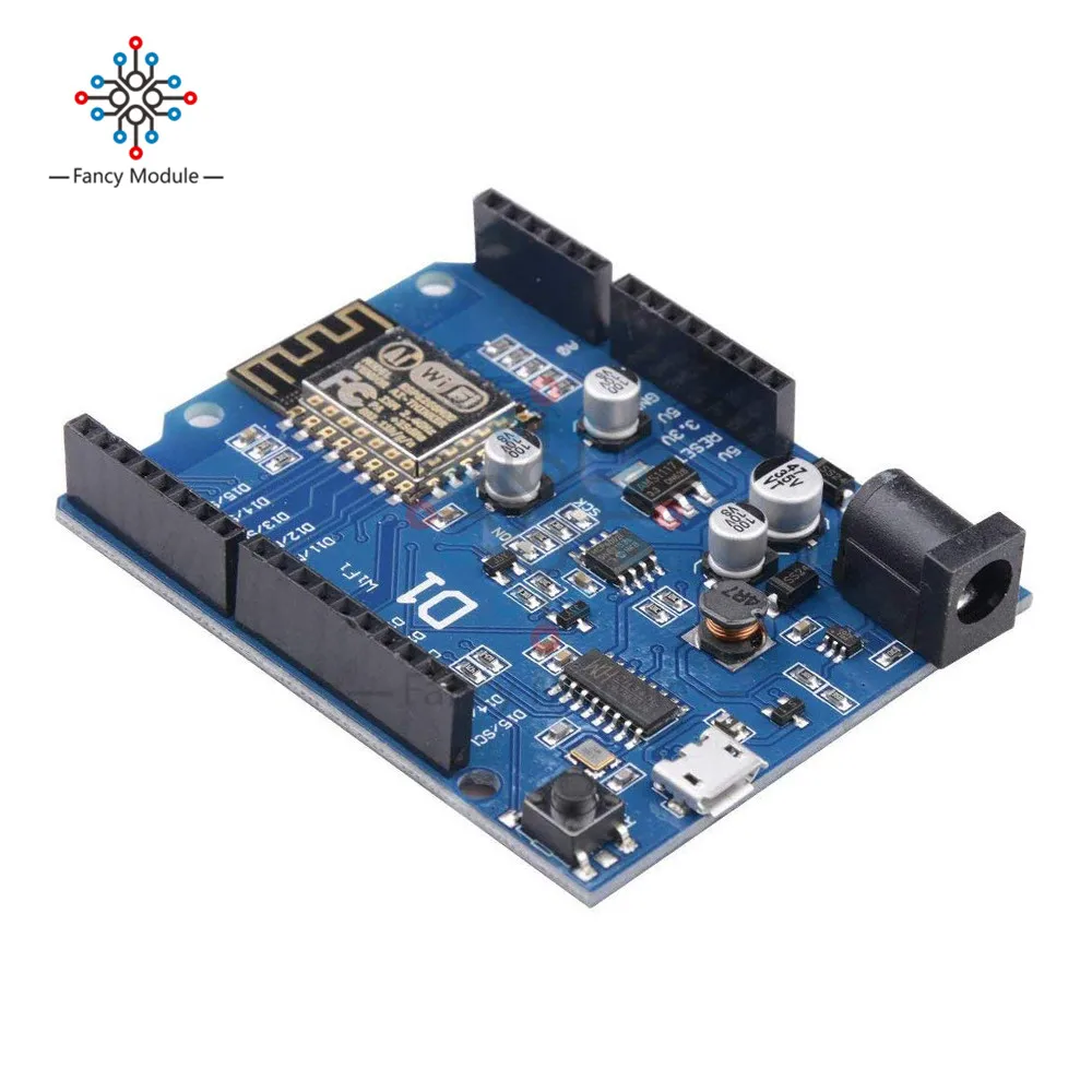 Умная плата diymore WeMos D1 WiFi UNO R3 на основе интерфейса ESP8266 ESP 12E беспроводной модуль Wi Fi