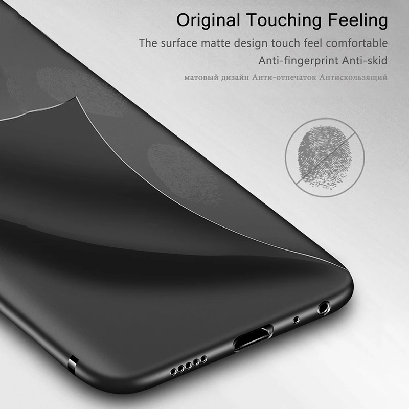 Простой чехол для Meizu Note 9 противоударный ультра-тонкий матовый из ТПУ с мягкой