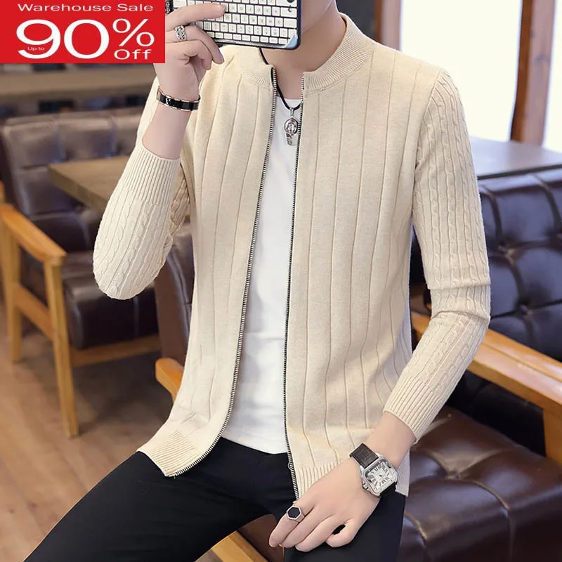 Мужской свитер кардиган на молнии Новое поступление 2020 осенне зимнее