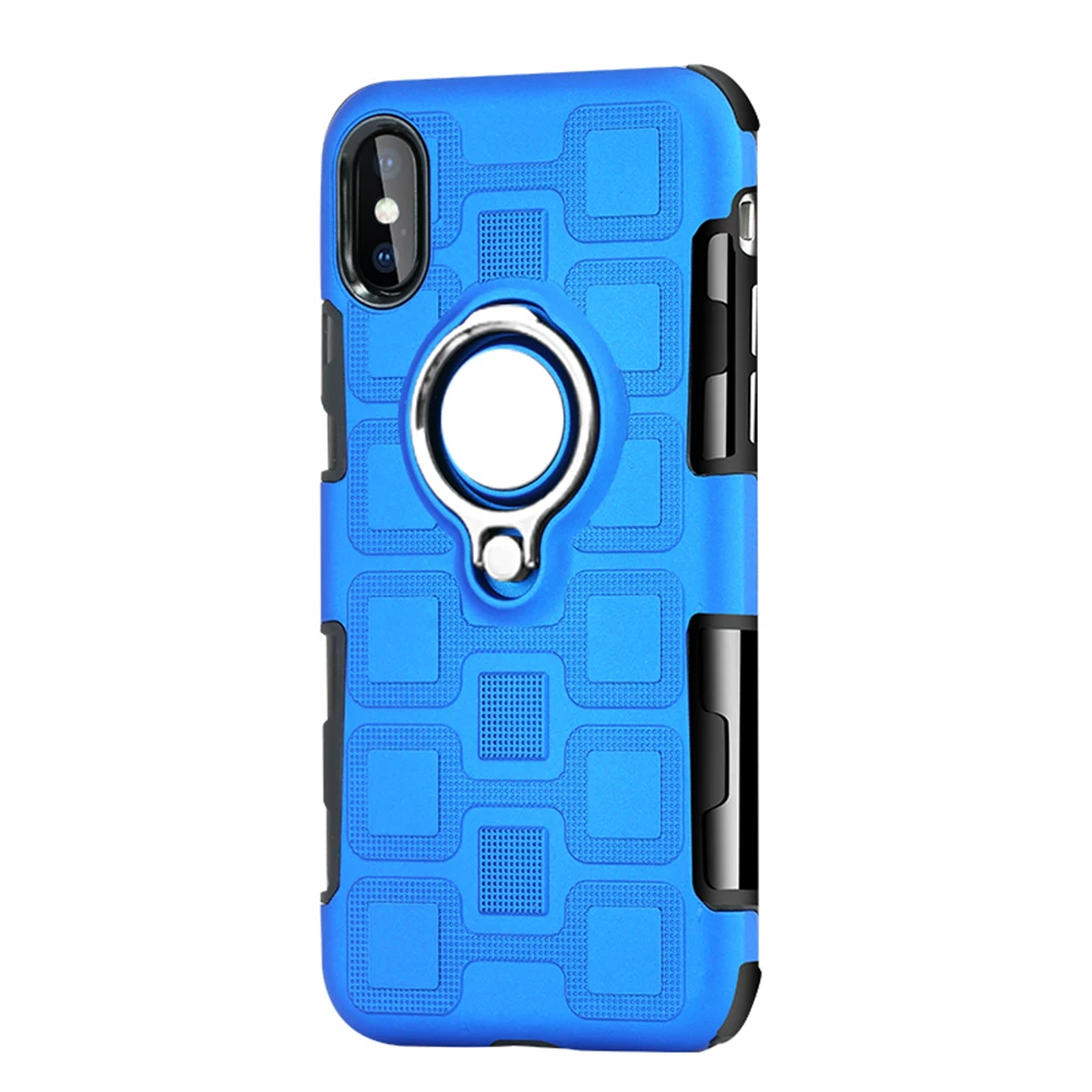 Сверхмощный автомобильный Магнитный защитный чехол для iPhone 6s 6 7 8 Plus X XR Xs Max