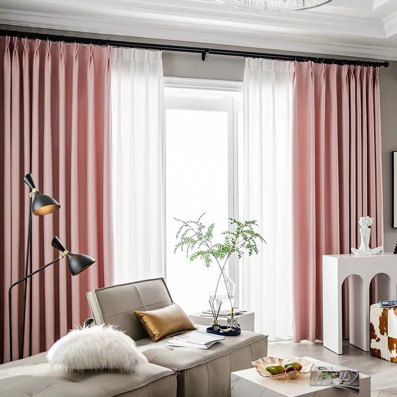 

Светонепроницаемые шторы в нордическом стиле для гостиной, спальни, однотонные оконные шторы, готовые занавески