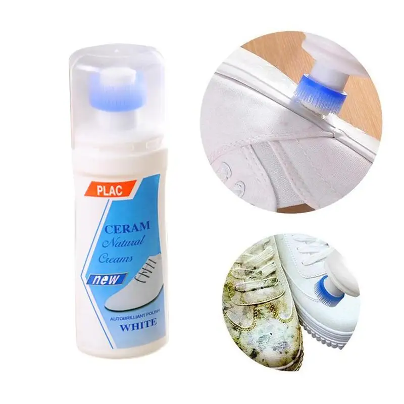 

1pc Small White Shoe Artifact Clean White Shoes Whitening Yellowing Detergent Brightener Fast Decontamination Cleaning P8Y8