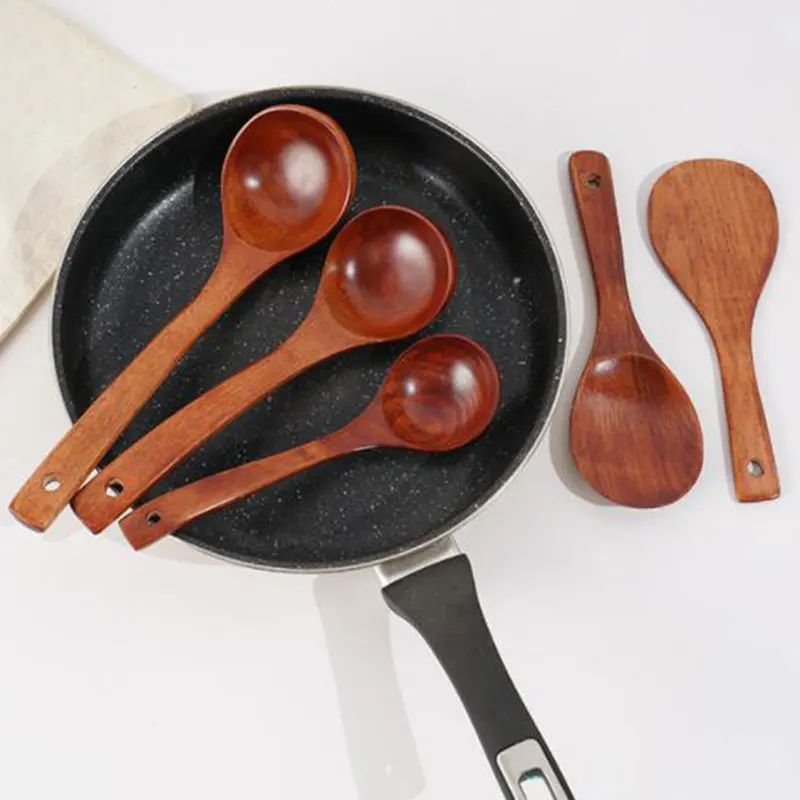 

Wooden Spoon Wood Soup Spoons for Eating Mixing Stirring Cooking, Long Handle Spoon with Japanese Style Kitchen Utensil