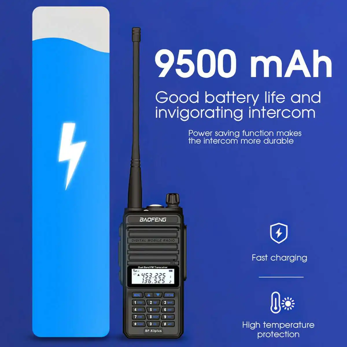 18 Вт BF X3 Plus профессиональная рация 128 каналов VHF UHF Двухдиапазонная двухсторонняя