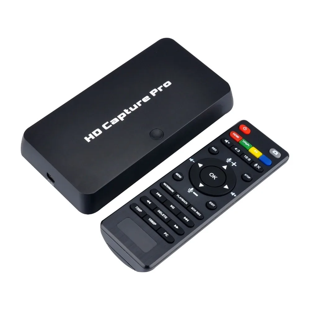 HD 1080P Карта видеозахвата HDMI AV PC Игры ТВ шоу запись Box recorder поддержка воспроизведения ТВ OBS прямая передача с микрофоном вход