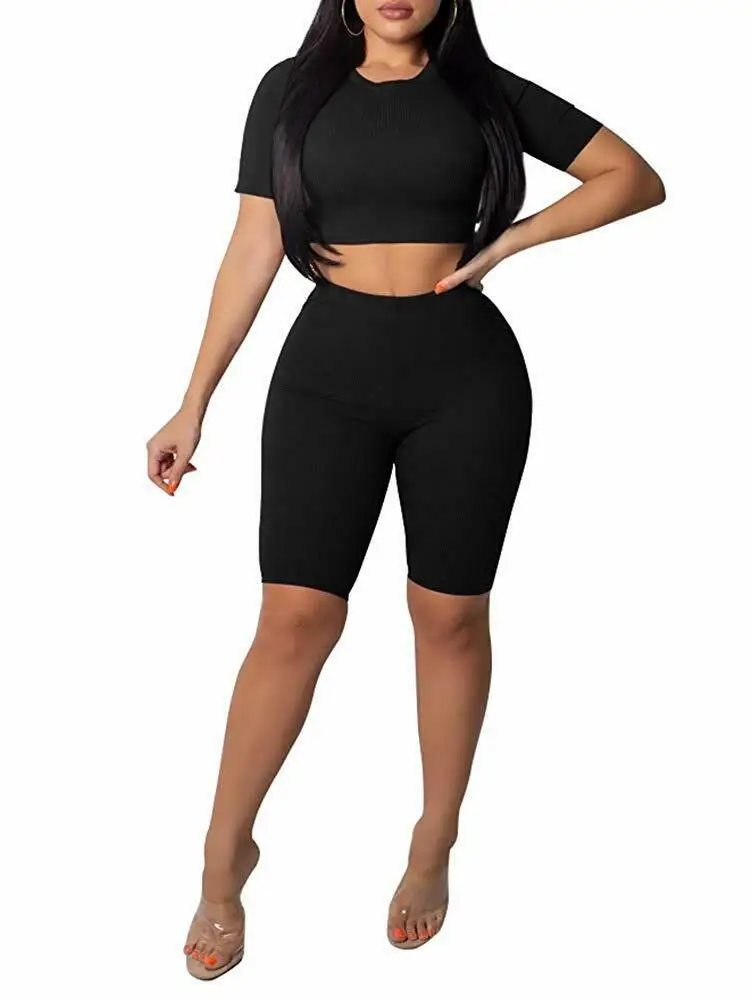 Новый Стиль Женская Йога набор стильный детский комплект одежды топ и шорты из 2