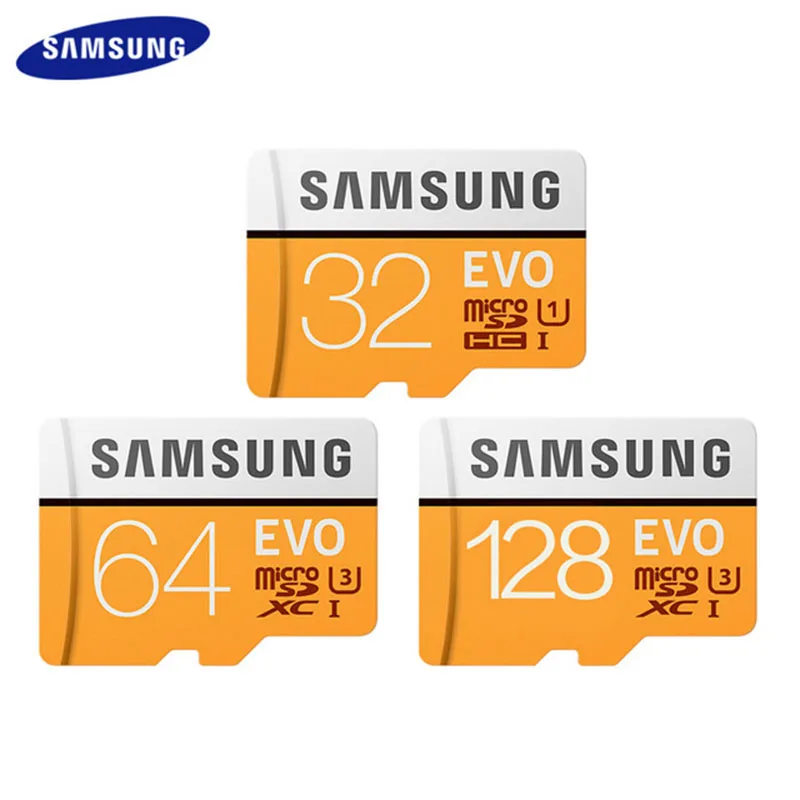 Samsung evo micro sd карта 32 Гб 64 128 класс 10 u3 SDHC SDXC tf водонепроницаемая компактная вспышка