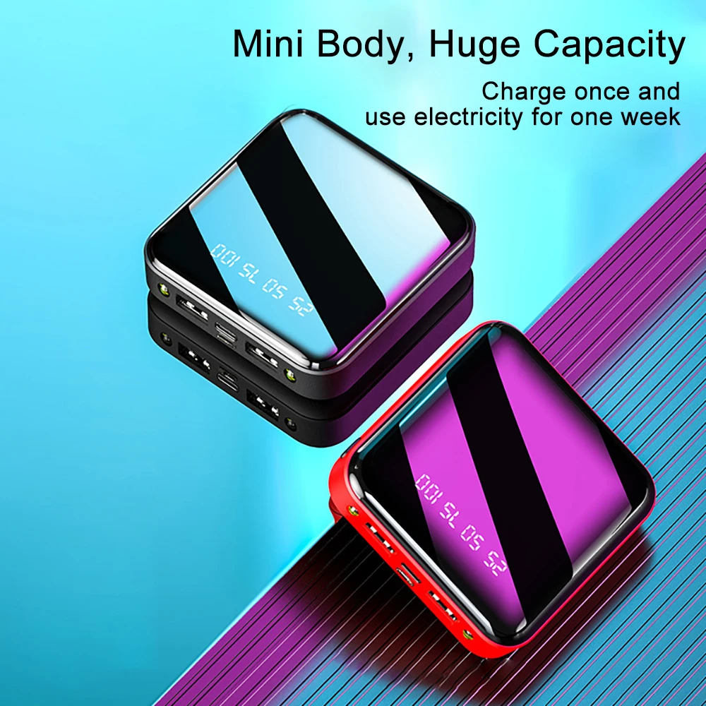 Портативное зарядное устройство 2 USB-порта/2 micro-USB 3 цвета 10000 мАч | Мобильные