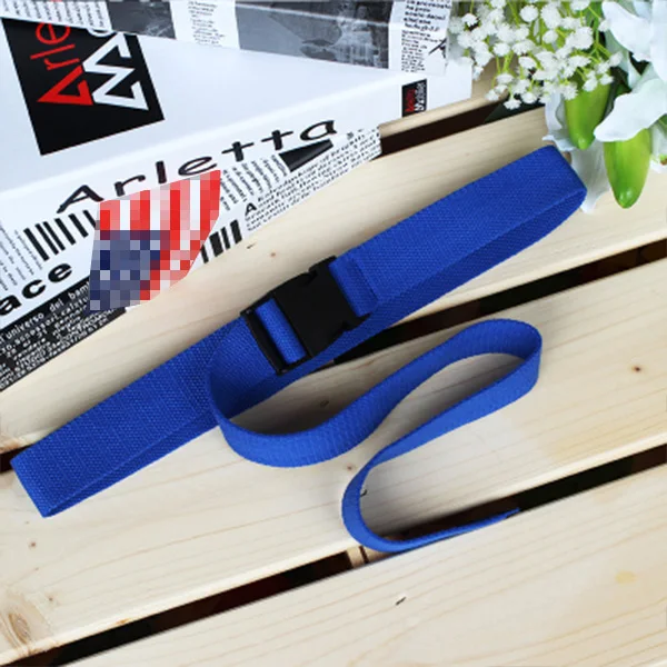 blue plastic buckle Женские, мужские, унисекс, холщовые ремни, повседневные, женские, с пластиковой пряжкой, тактические, поясные ремни, Harajuku, одноцветные, длинные, черные, джинсы, пояс - Цвет: blue plastic buckle