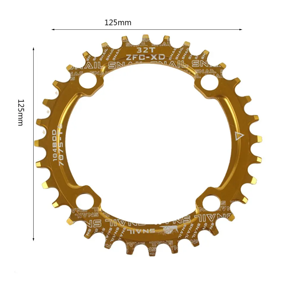 104/96BCD Сверхлегкий Сплав MTB велосипеда велосипедная Звездочка Овальный цикла