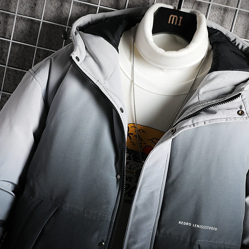 

Men Winter Jacket Men Coat Parkas Hooded High Quality Cotton Padded Wadded Thick Warm Outerwear Casual Coats Men