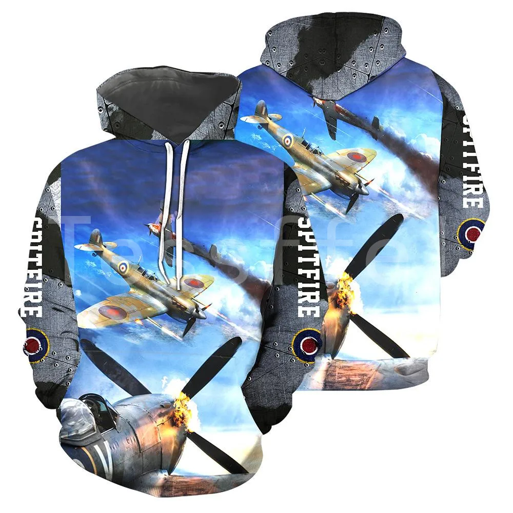

Tessffel Spitfire Fighter 3D Printed 2021 New Fashion For Men/Women Hooded Sweatshirt Zipper Hoodies Casual Unisex Pullover S07