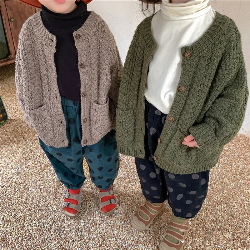 

Детский Трикотажный Хлопковый кардиган, на возраст 1-7 лет