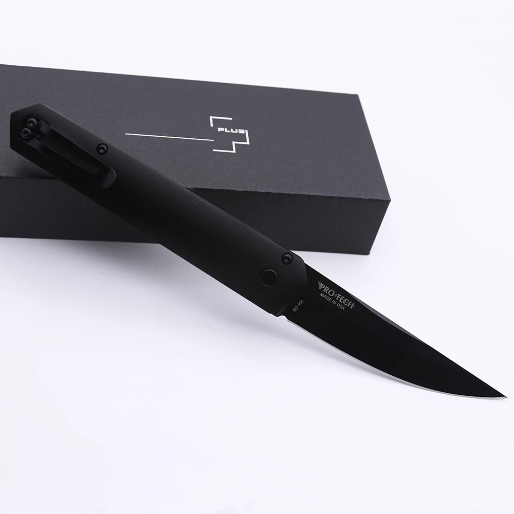 Нож Protech Kwaiken Calmigo Mark карманный складной Клинок с лезвием 154 см черная ручка 6061-T6