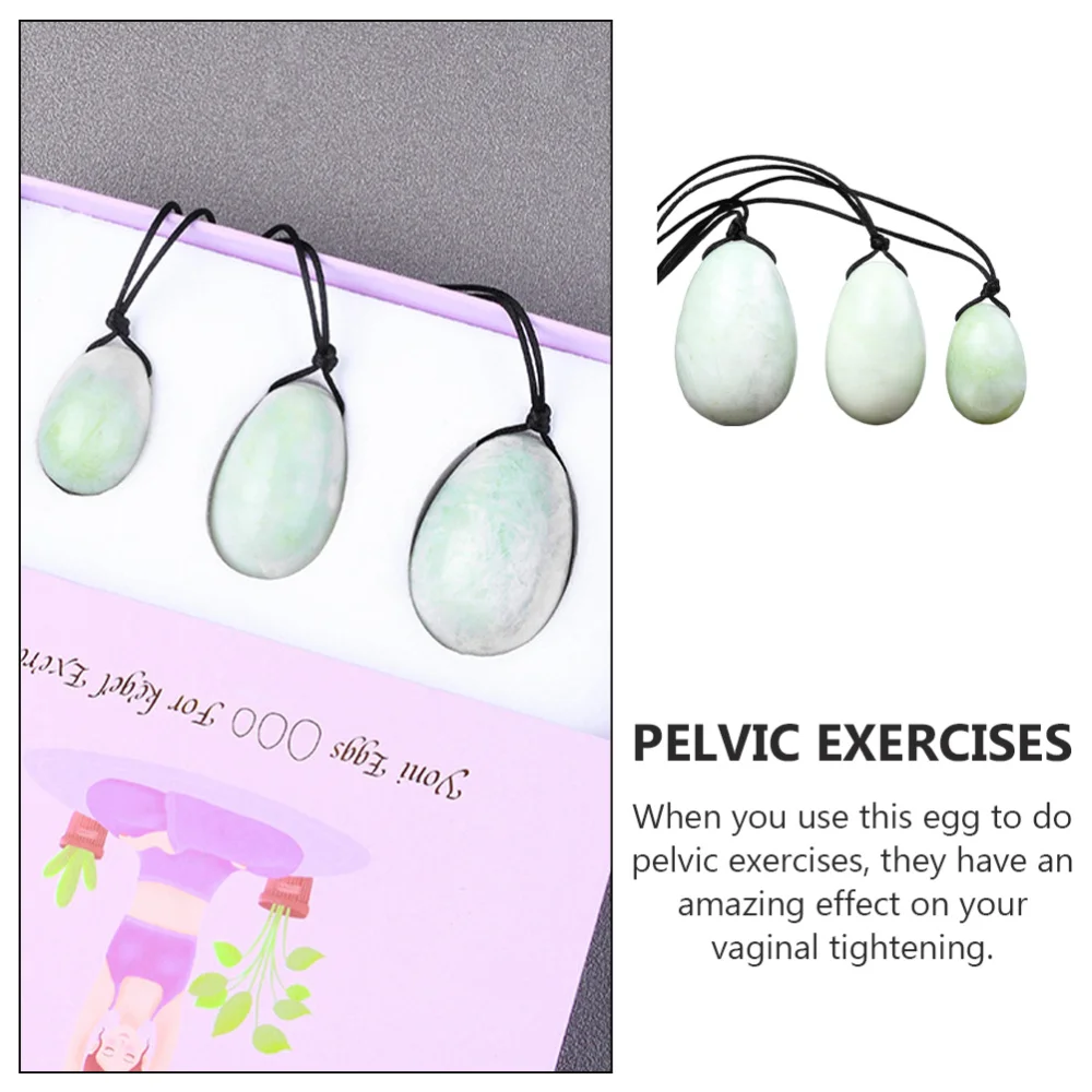 

3Pcs Creative Postpartum Repair Egg Female Vaginal Care Egg Light Green