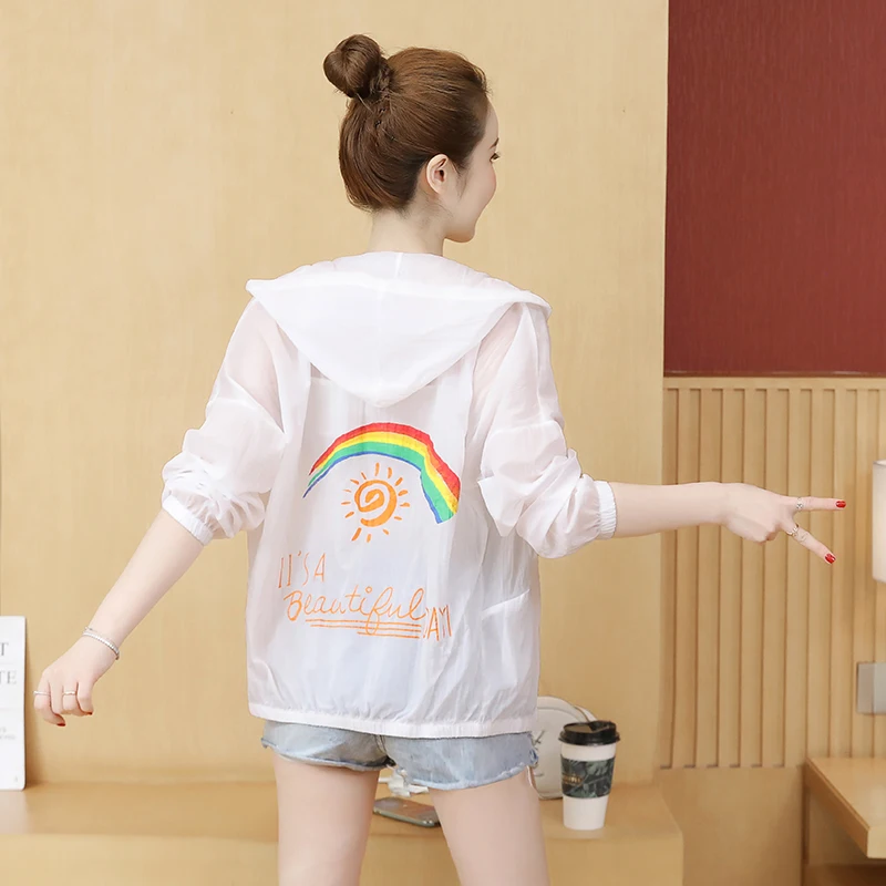 Женская тонкая бейсбольная куртка с радужным принтом летние повседневные