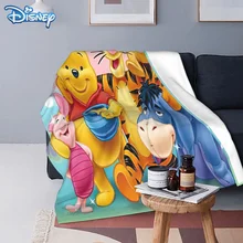 Disney pooh urso dumbo dos desenhos animados cobertores de pelúcia para crianças flanela confortável cobertor macio adulto crianças inverno cobertor lance presente (1)