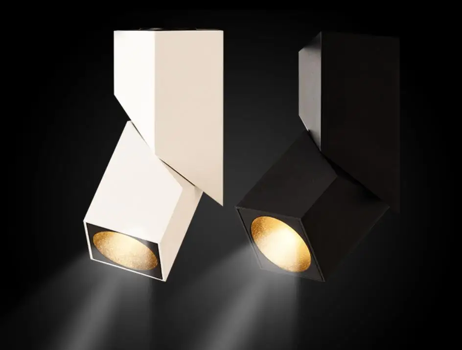 Goede 10Pcs Cob Led Spoor Licht Art Cube Plafond Opbouw Led Downlight Spotlight 15W Verstelbare Winkel Tentoonstellingszaal