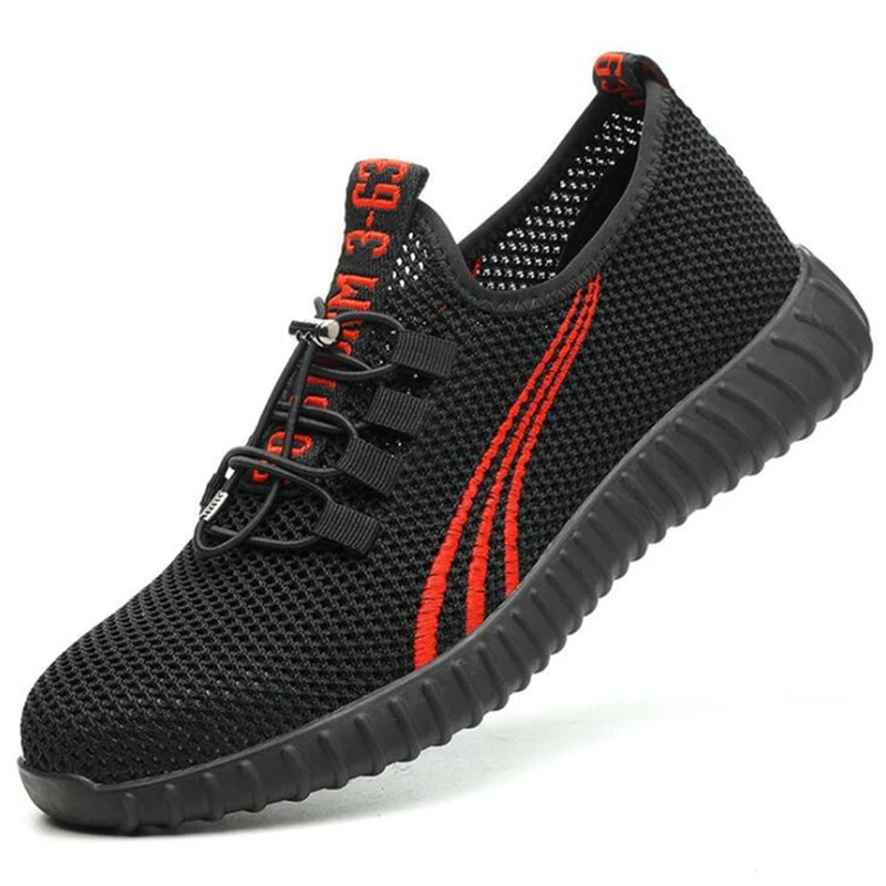 Мужские часы со стальной носок рабочая обувь на каждый день Дышащие уличные