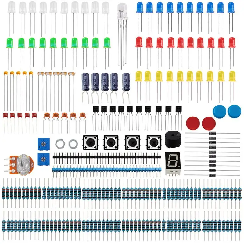 

Suitable for Arduino electronic components CPL1 kit resistor LED light buzzer DIY kit