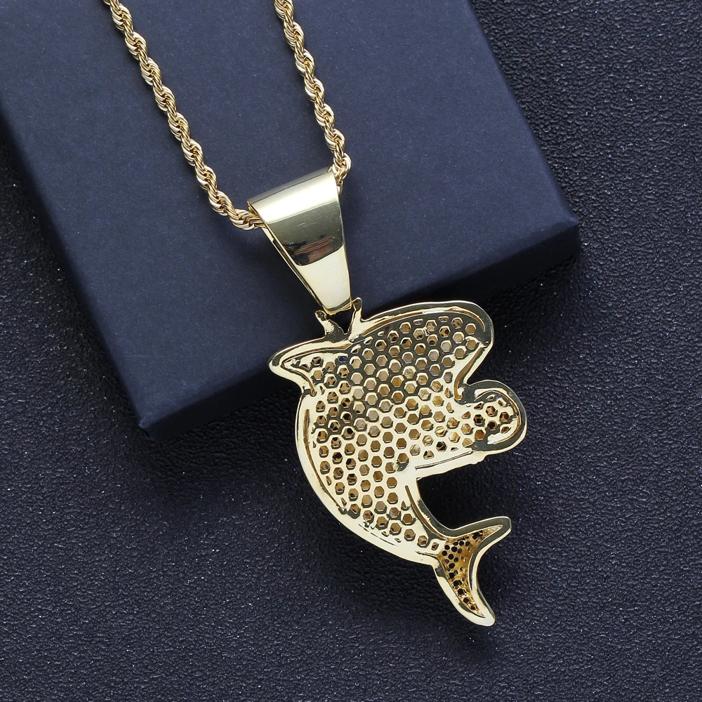 Модное сверкающее ожерелье с фианитами в стиле хип хоп CN091|Ожерелья подвеской| |