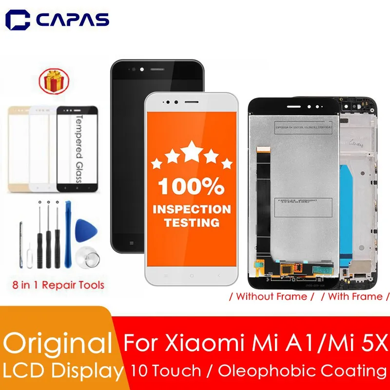 Дисплей для смартфона Xiaomi Mi A1 5X ЖК сенсорный экран дигитайзер набор инструментов