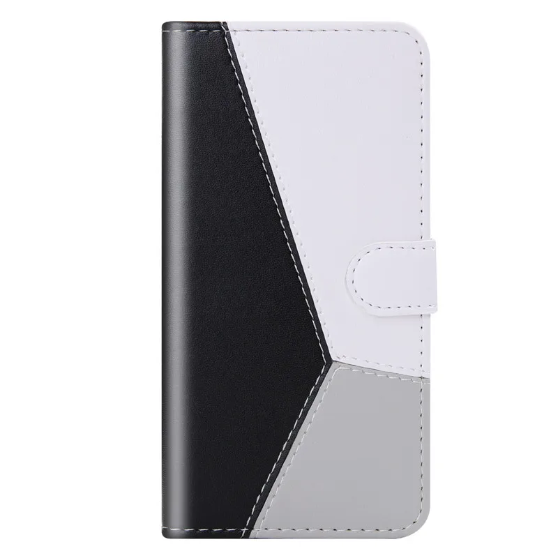 Модный Цветной кожаный чехол с откидной крышкой для huawei Y5 Lite Y6 Prime Y7 Y6 Pro Y 5 P Smart Plus Y5 P30 P20 Pro Lite чехол - Цвет: Черный