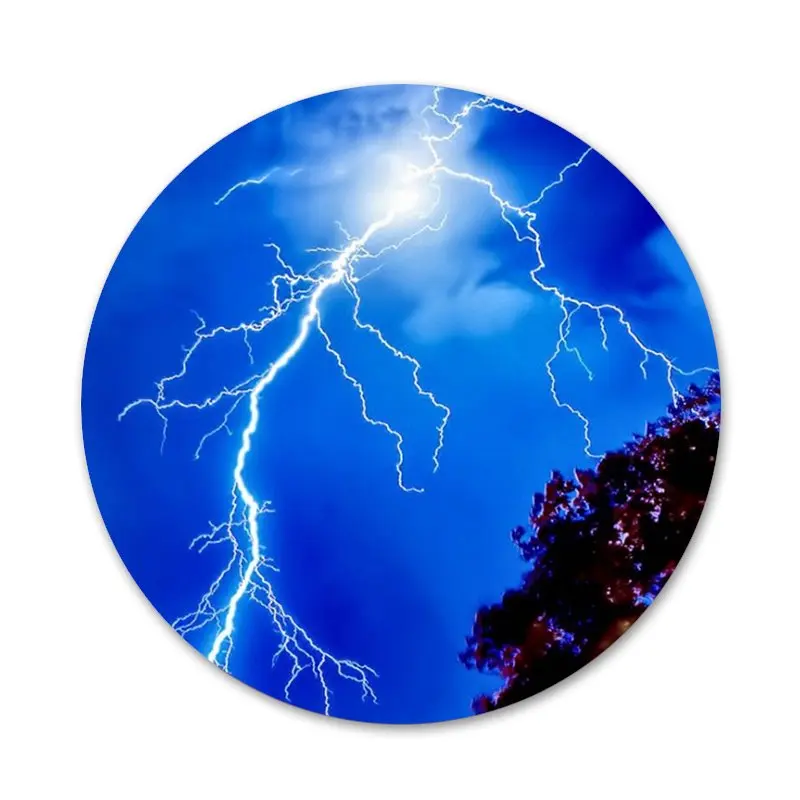 Lightning storm Badge Brooch Pin Accessories For Clothes Backpack Decoration gift | Дом и сад