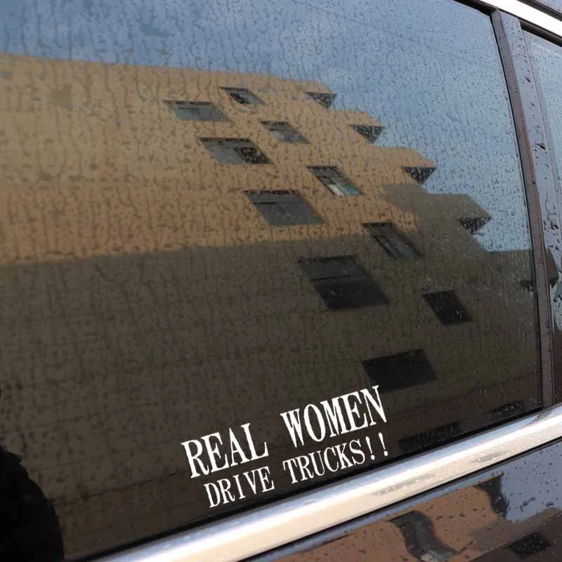 

Real Lady Truck with Car Sticker Personality! ! Funny Car Decoration Decal Vinyl Accessories Car Sticker, ZWW0606, 13CM * 4.6CM
