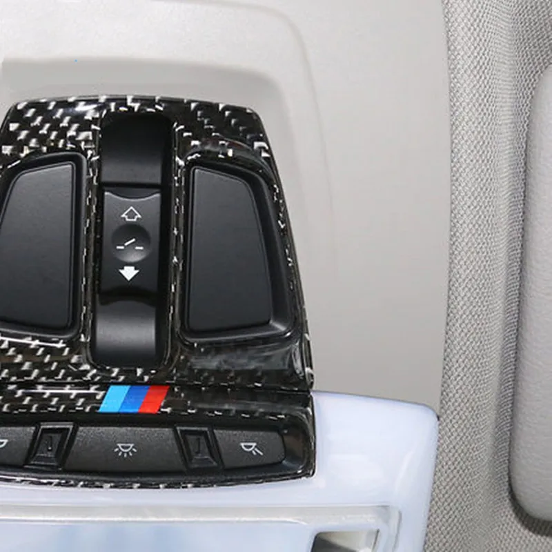 

For BMW F30 F34 3GT 3 4 Series X1 X5 2013-2018 Carbon Fiber Car Interior Reading Light Frame Panel Decorative Cover Stickers
