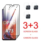 Защитное стекло 6 в 1 для Oppo A73 5G, Защита экрана для Oppo A74 A72 A7 Opo A 72 5G 72 73 74 5G HD, пленка из закаленного стекла