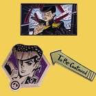 Золотые броши в виде Джоджо Приключения к нему, броши на лацкан, значки, изысканные ювелирные аксессуары, подарки