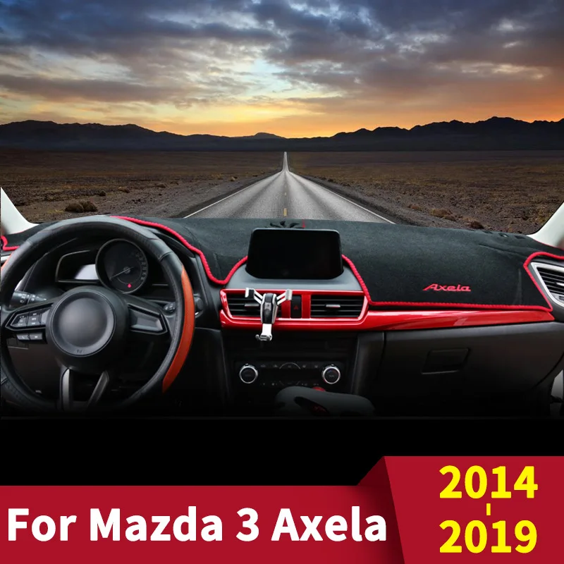 

Коврик для защиты приборной панели от светильник для Mazda 3 Axela LHD, приборная платформа, настольное покрытие, коврики, коврики, автомобильные аксессуары