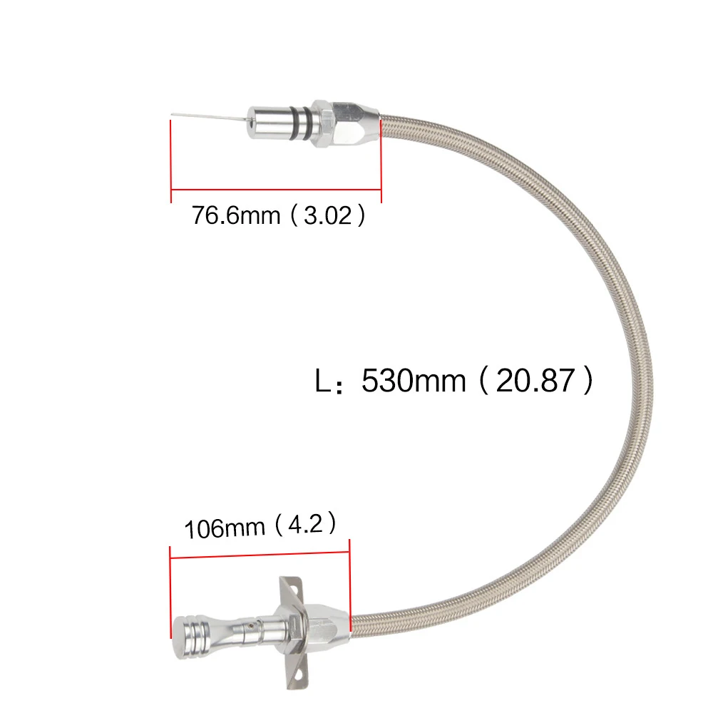21 дюймов Нержавеющая сталь Гибкая автомобиля масляный щуп Авто машинное масло