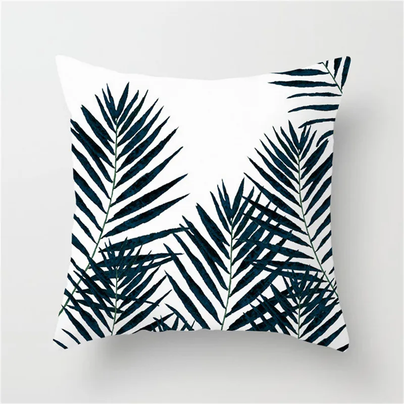 Fuwatacchi тропические фотообои с зелеными листьями декоративные подушки для