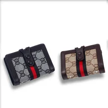 Luxury Quality 2021 Summer New Fashion Designer Men And Women Universal Cowhide Print Wallet Large Capacity Multi-card Card Case