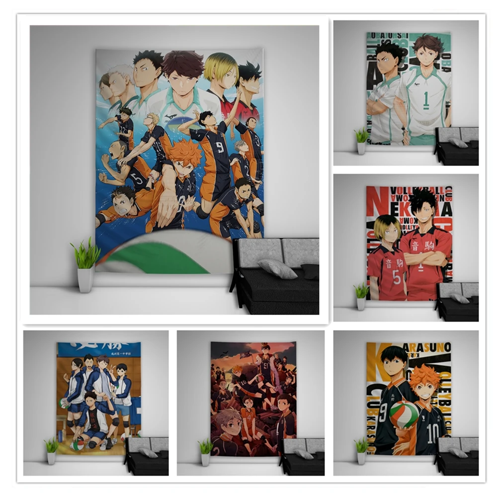 

Haikyuu! Tapestry Art Wall Hanging Sofa Table Bed Cover Home Decor Dorm Gift