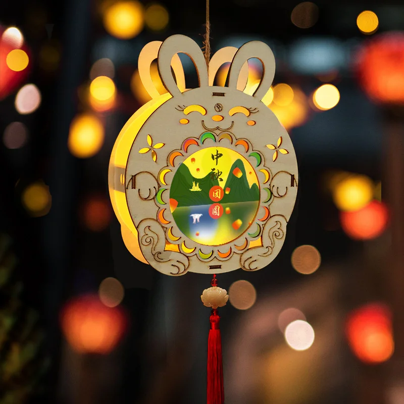 DIY Chinese Palace Retro Style Portable Amazing Blossom Flower Light Lamp Party Glowing Lanterns For Mid-Autumn Festival Gift | Дом и сад